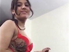 Indian girl hot dance with her office manager